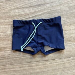 Minnow Navy Blue Swim Briefs with Drawstring- size 1